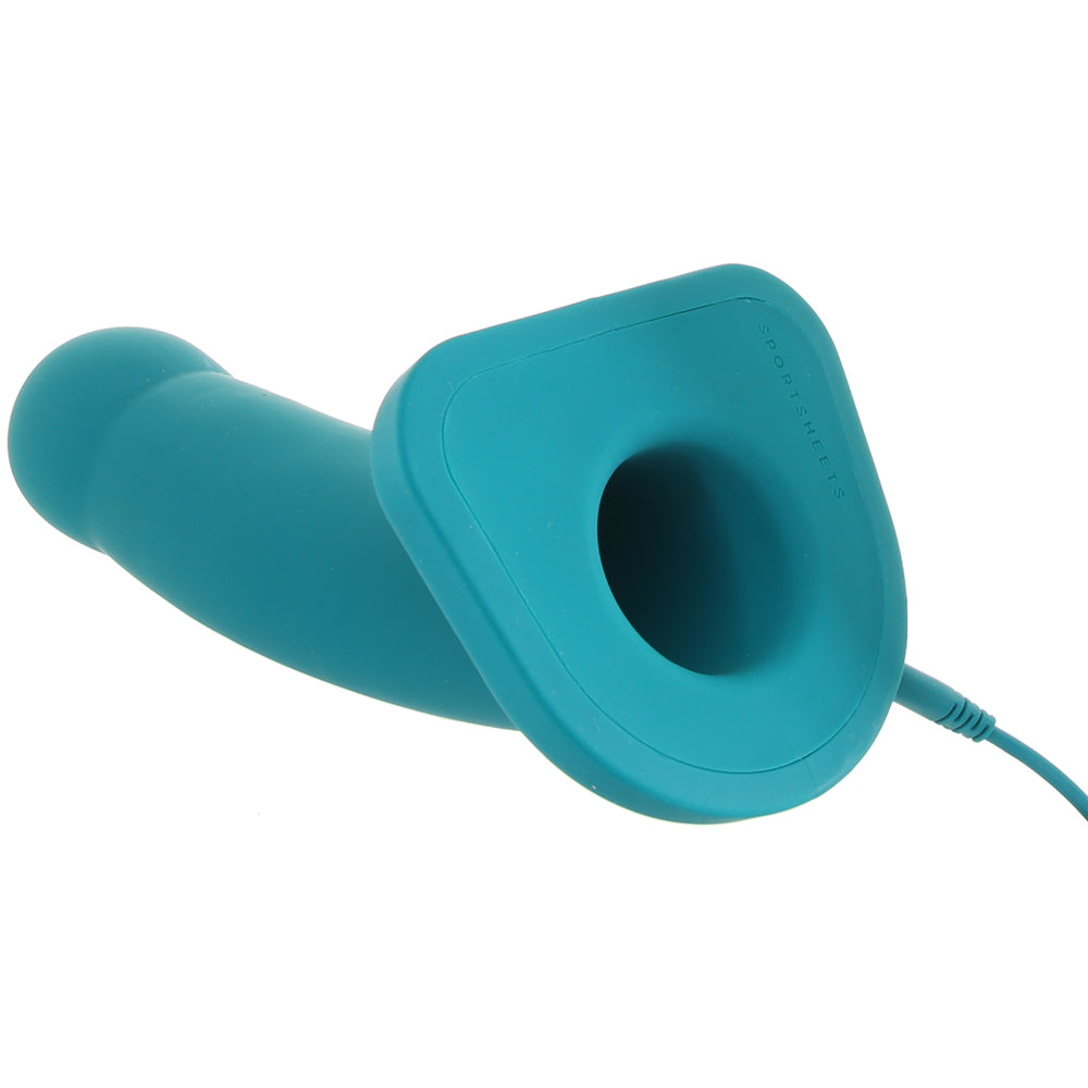 Lennox 8 Inch Vibrating Hollow Silicone Dildo in Green Dildo Sex Toys > Harness Compatible - Tophatter Daily Deals