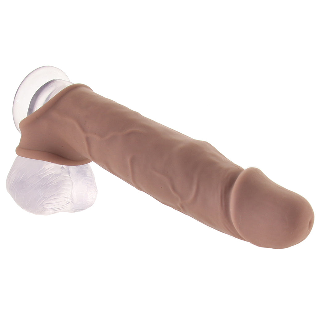 Performance Maxx 8 Inch Silicone Extender in Brown - Tophatter's Adult Products Male Enhancement > Extenders and Sleeves - Tophatter Daily Deals