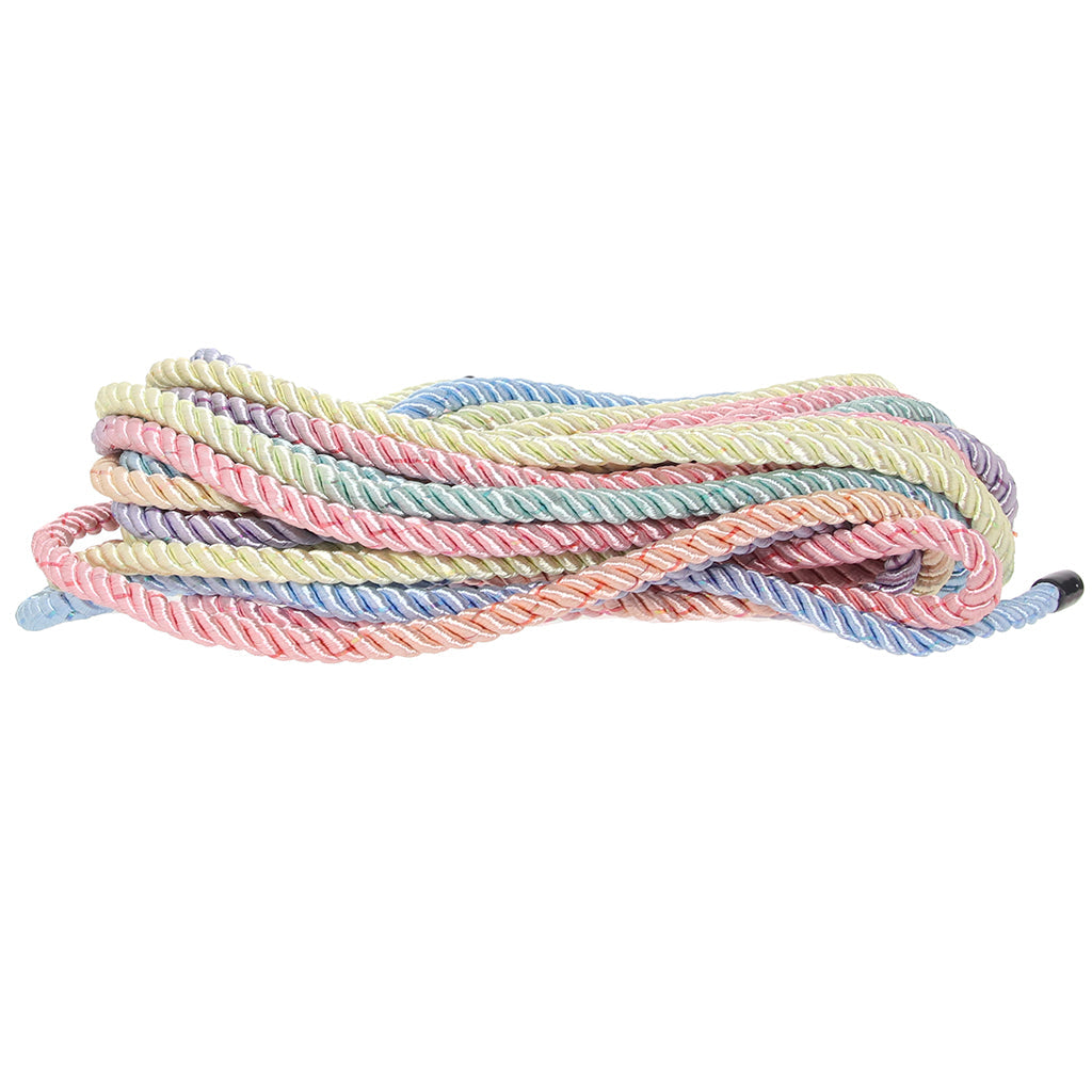 Ouch! 32.8'/10m Bondage Rope in Pastel Rainbow - Tophatter's Adult Sex Toys Online Bondage and Fetish > Restraints - Tophatter Daily Deals
