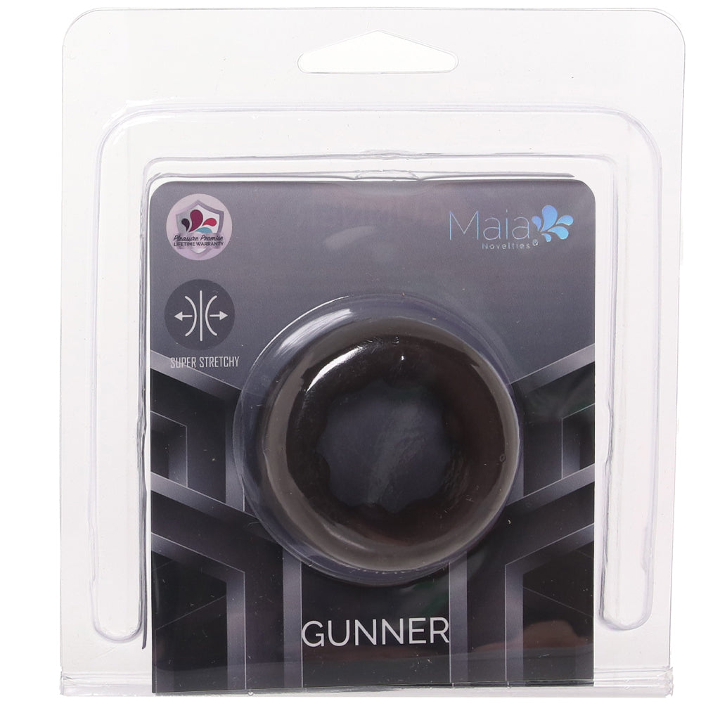 Gunner Liquid Silicone Super Stretch C-Ring in Dark Cock Rings - Tophatter Daily Deals