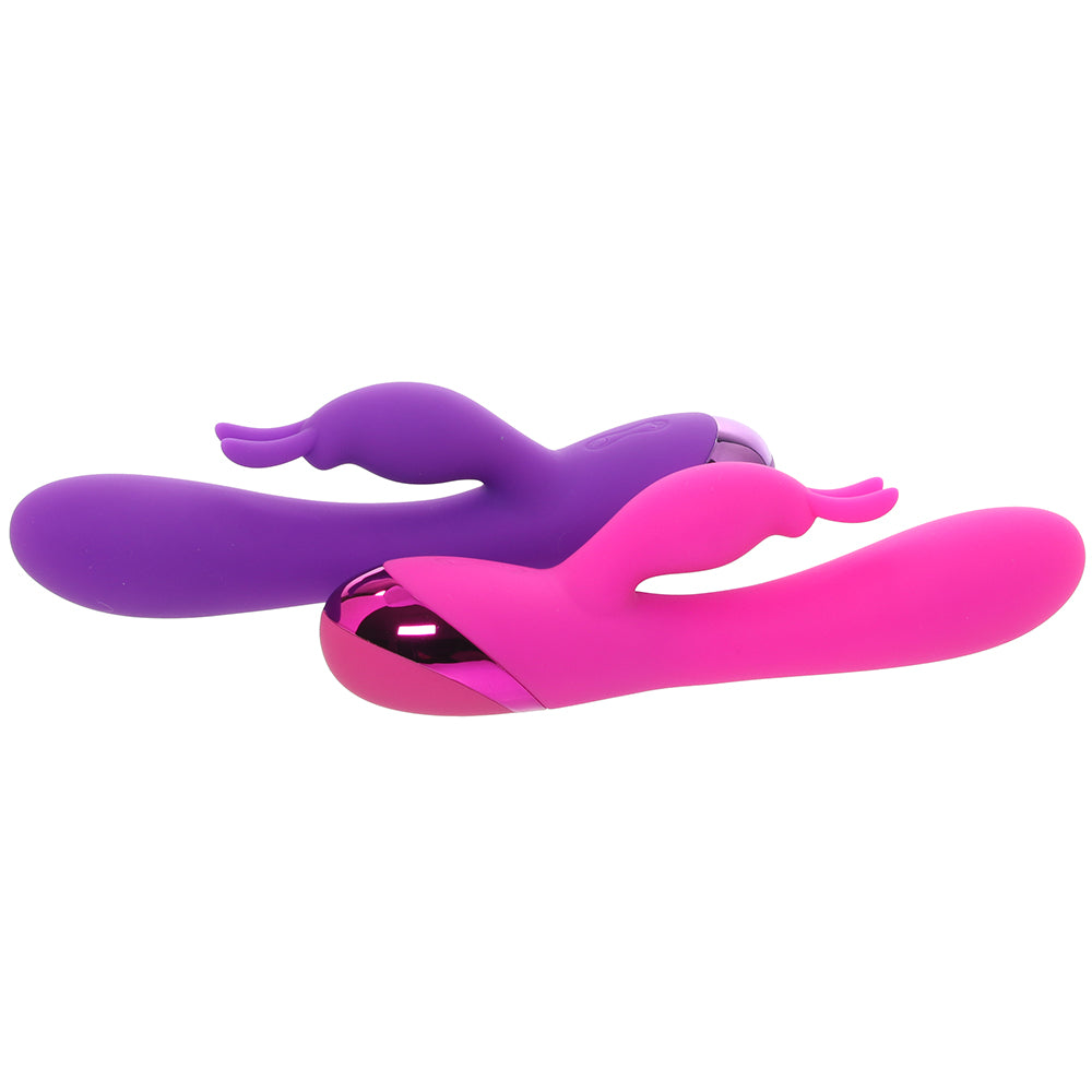 BOGO! Silicone Rabbit Vibes in Purple & Pink - Tophatter's Adult Sex Toys Online Vibrators > Rabbit Vibrators - Tophatter Daily Deals