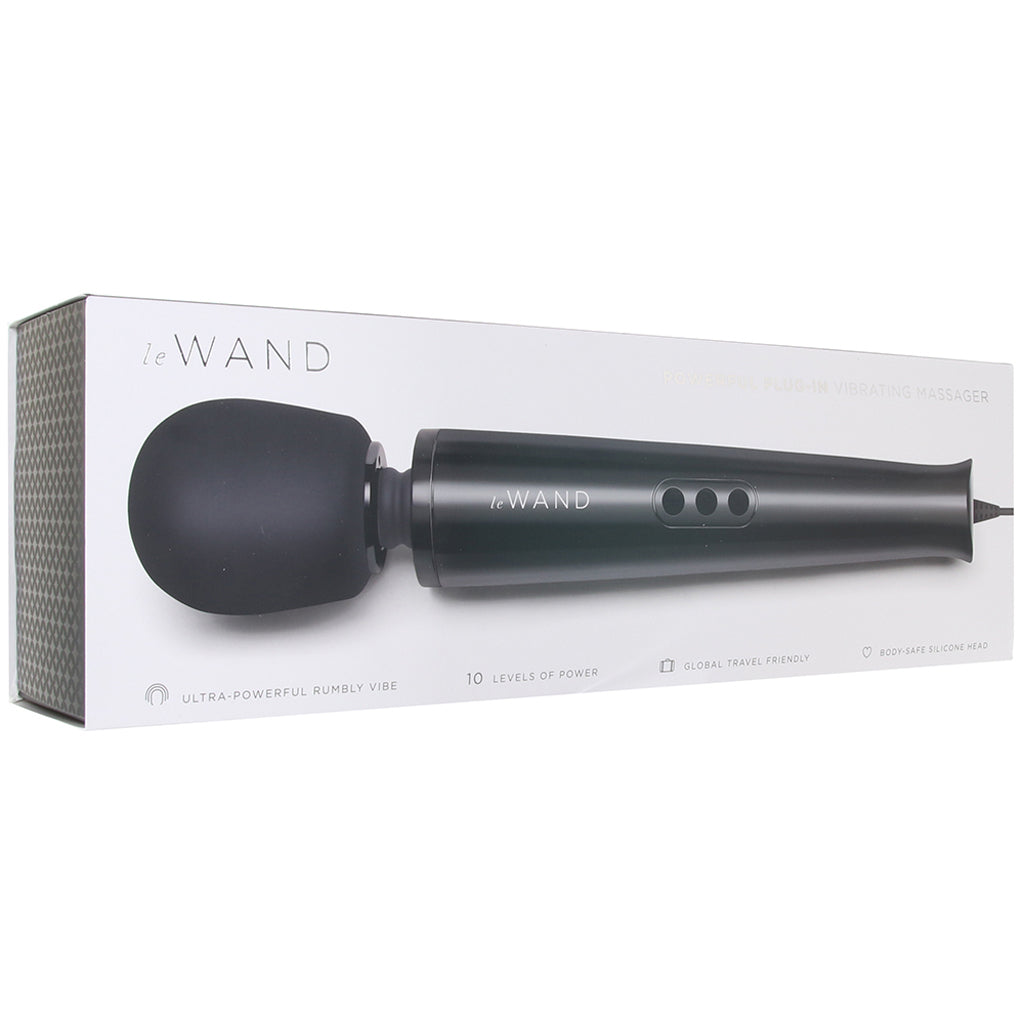 Le Wand Plug-In Massager in Black Vibrators > Wands - Tophatter Daily Deals