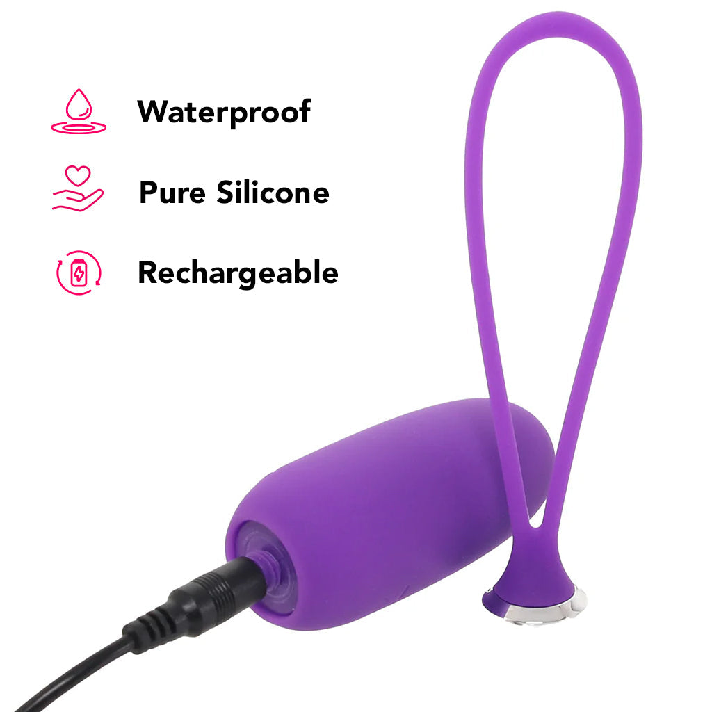 PinkCherry Remote Control Bullet Vibe in Purple Vibrators > Bullet and Egg Vibrators - Tophatter Daily Deals