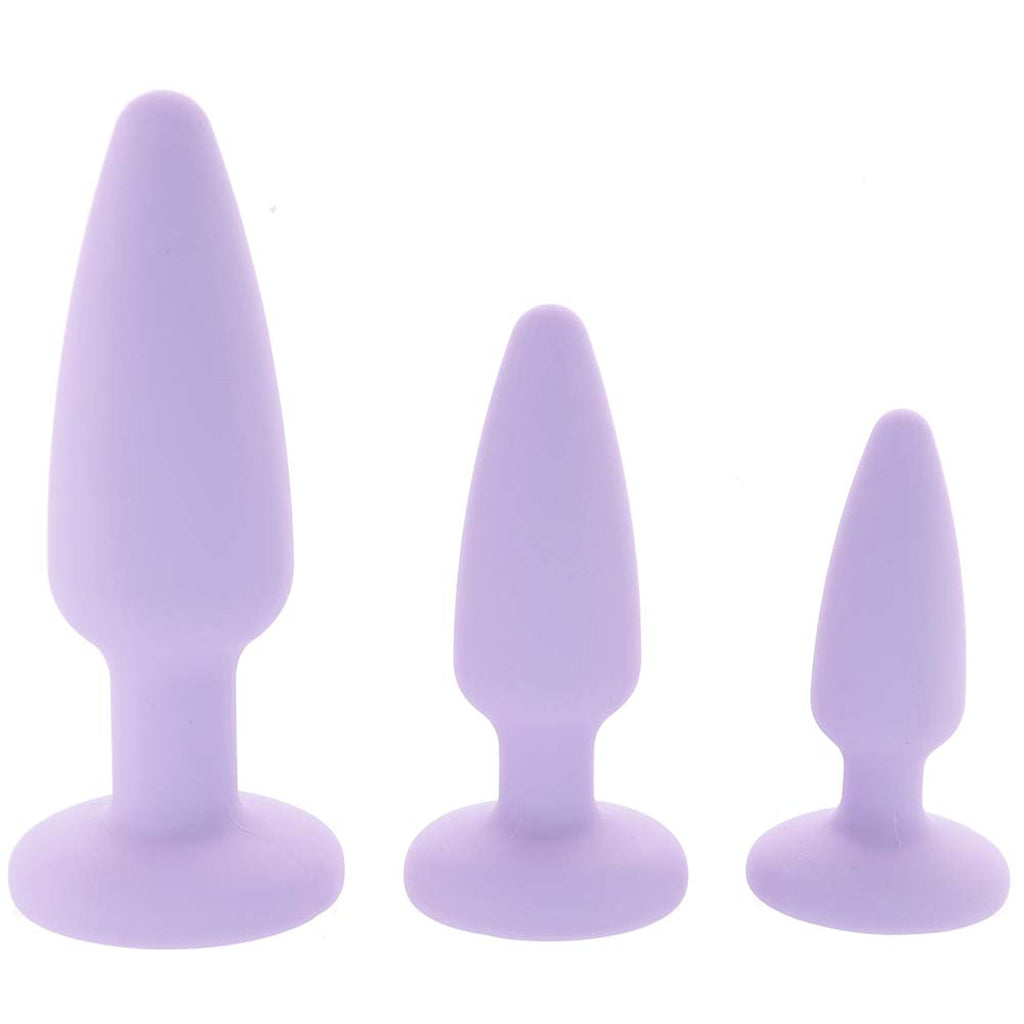 First Time Crystal Booty Anal Plug Set in Purple Anal Sex Toys > Butt Plugs - Tophatter Daily Deals