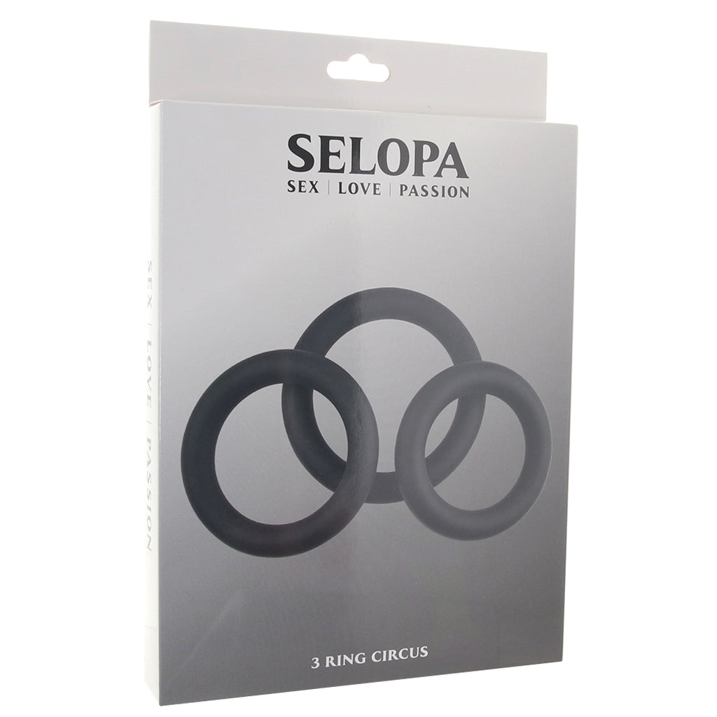 Selopa 3 Ring Circus C-Ring Set Cock Rings - Tophatter Daily Deals