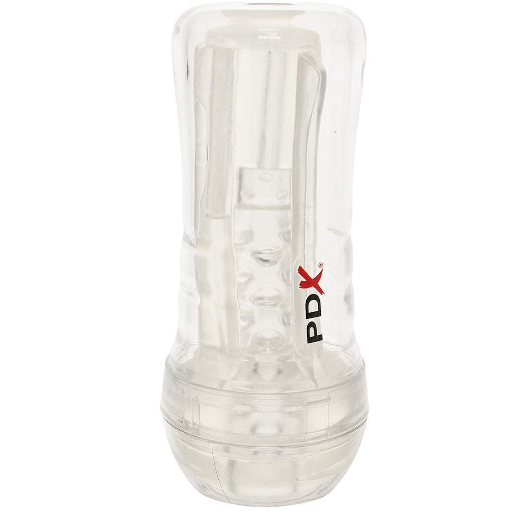PDX Elite ViewTube Plus See-Thru EZ-Grip Stroker - Tophatter's Adult Sex Toys Online Male Masturbators > Discreet Masturbators - Tophatter Daily Deals