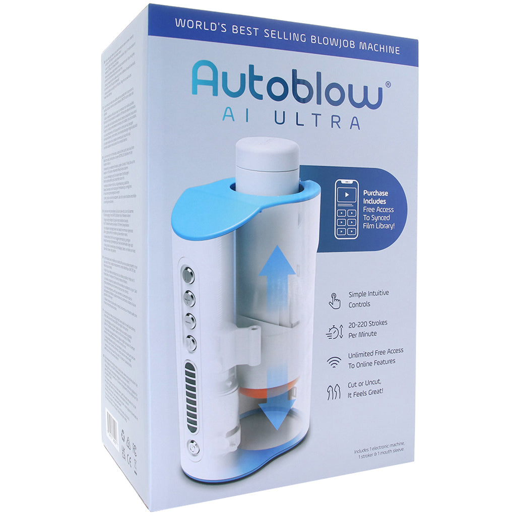 Autoblow AI Ultra Blowjob Machine with Video Sync - Tophatter's Adult Products Male Masturbators > Auto Strokers - Tophatter Daily Deals