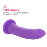 PinkCherry Premium 6.5 Inch Purple Silicone Realistic Dildo - Tophatter's Adult Sex Toys Online Dildo Sex Toys > Realistic Dildos - Tophatter Daily Deals