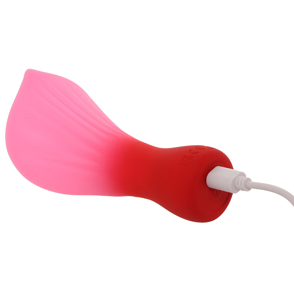 Mina Fiercely Powerful Fluttering Flower Vibe in Pink Vibrators > Clitoral Stimulators - Tophatter Daily Deals
