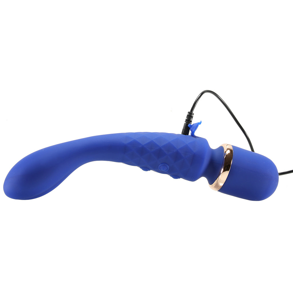 BodyWand Luxe 2-Way Wand in Blue Vibrators > Wands - Tophatter Daily Deals