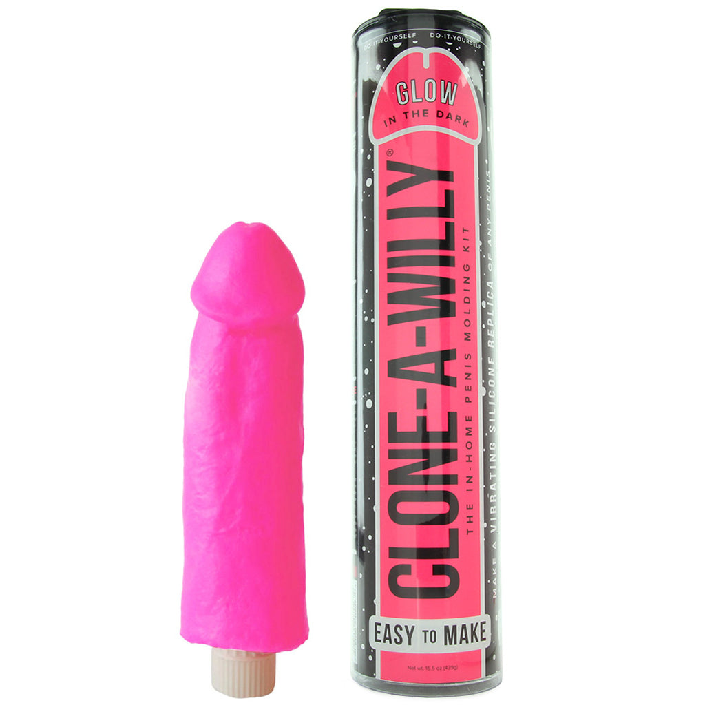 Clone-A-Willy Glow in the Dark in Hot Pink - Tophatter's Vibrator Deals Online Dildo Sex Toys > Realistic Dildos - Tophatter Daily Deals