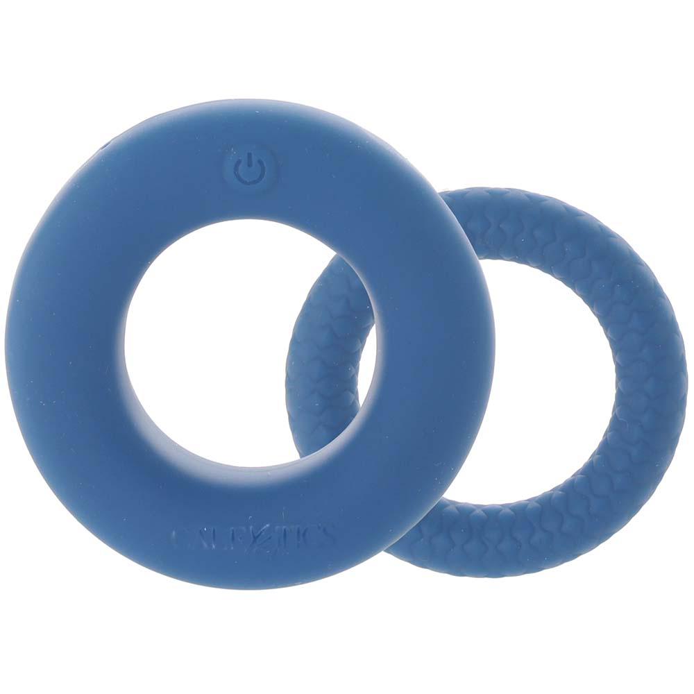 Link Up Optimum Vibrating Ring Set in Blue - Tophatter's Adult Products Cock Rings - Tophatter Daily Deals