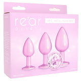 Rear Assets 3 Piece Metal Plug Set Anal Sex Toys > Butt Plugs - Tophatter Daily Deals