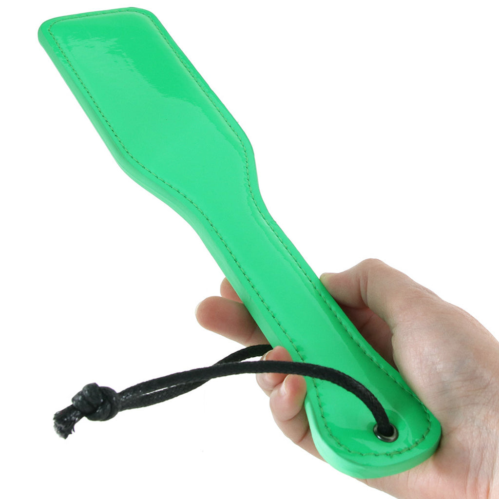 Electra Play Things Paddle in Neon Green Bondage and Fetish > Whips and Crops - Tophatter Daily Deals