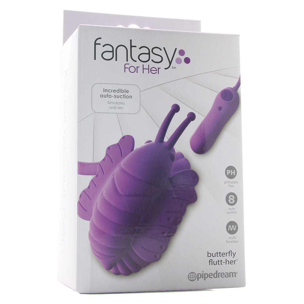 Fantasy For Her Butterfly Flutt-Her in Purple Vibrators > Clitoral Suction & Stimulation - Tophatter Daily Deals