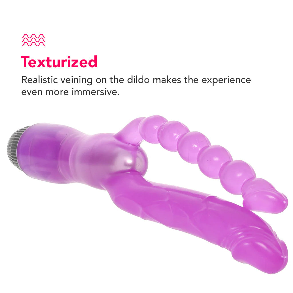 PinkCherry Dual Penetrator Vibe Vibrators > Double Penetration - Tophatter Daily Deals