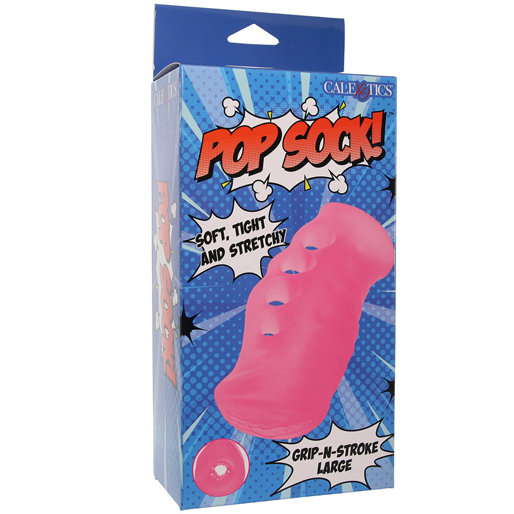 Pop Sock! Grip-N-Stroke in Large - Tophatter's Adult Sex Toys Online Male Masturbators > Pocket Strokers - Tophatter Daily Deals