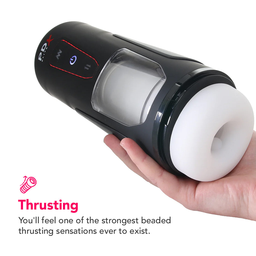 PDX Elite Milk Me Hotter Auto Stroker with Heating Base Male Masturbators > Auto Strokers - Tophatter Daily Deals