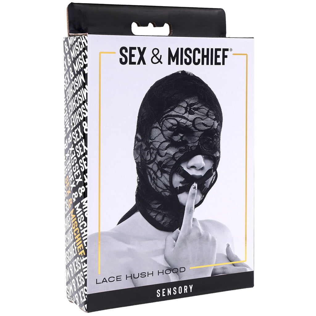 Sex & Mischief Lace Hush Hood Bondage and Fetish > Tools & Accessories - Tophatter Daily Deals