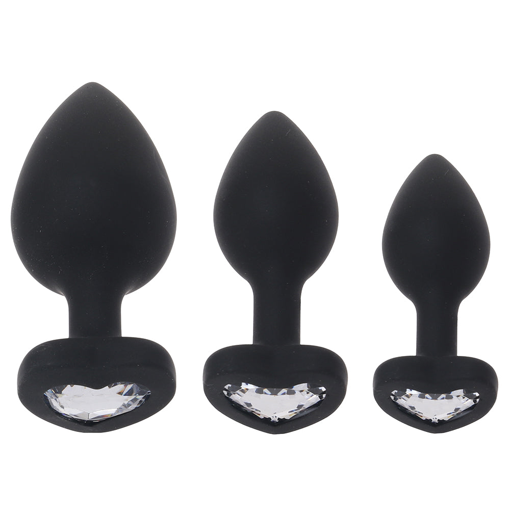 Gemsations Heart Gem Silicone Anal Training Kit Anal Sex Toys > Butt Plugs - Tophatter Daily Deals