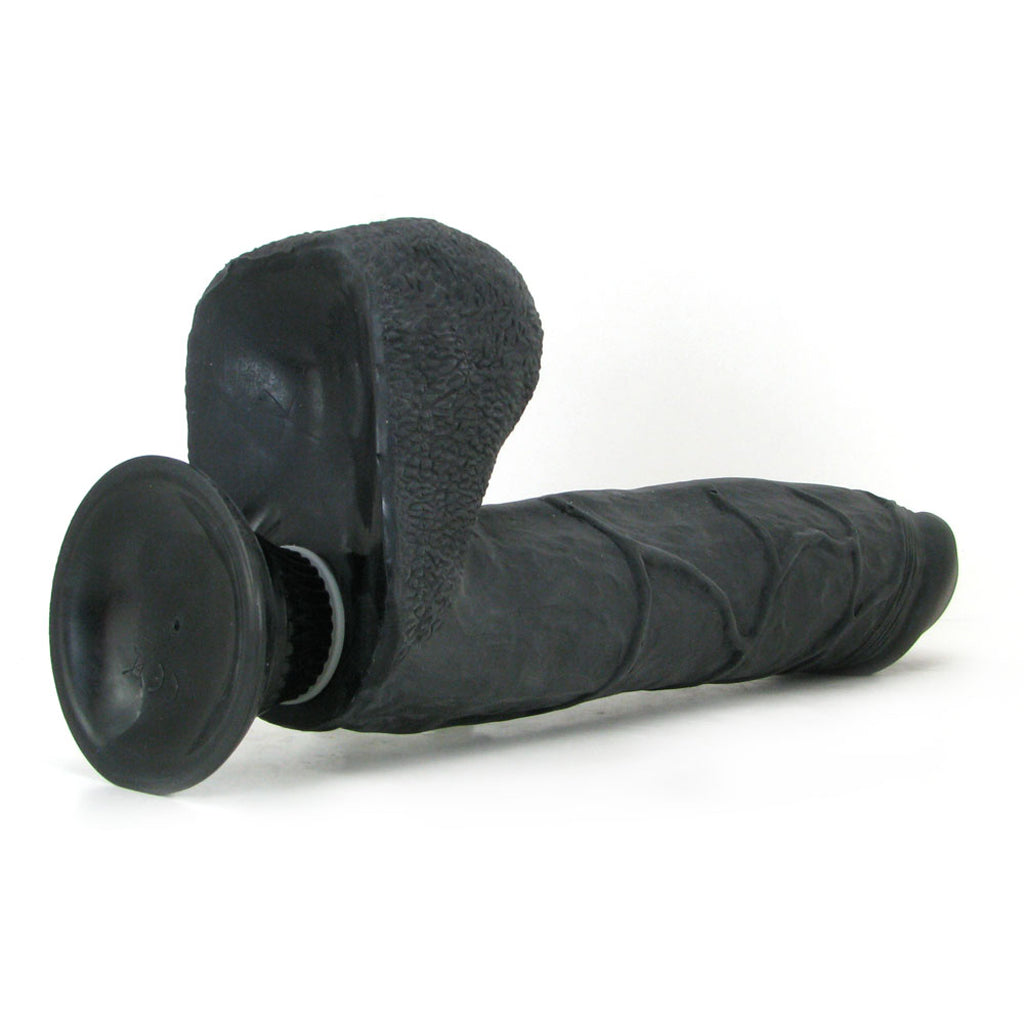 Real Feel Deluxe 12 Inch Vibrating Wall Banger Dildo in Bla Vibrators > Realistic Vibrator Dildos - Tophatter Daily Deals