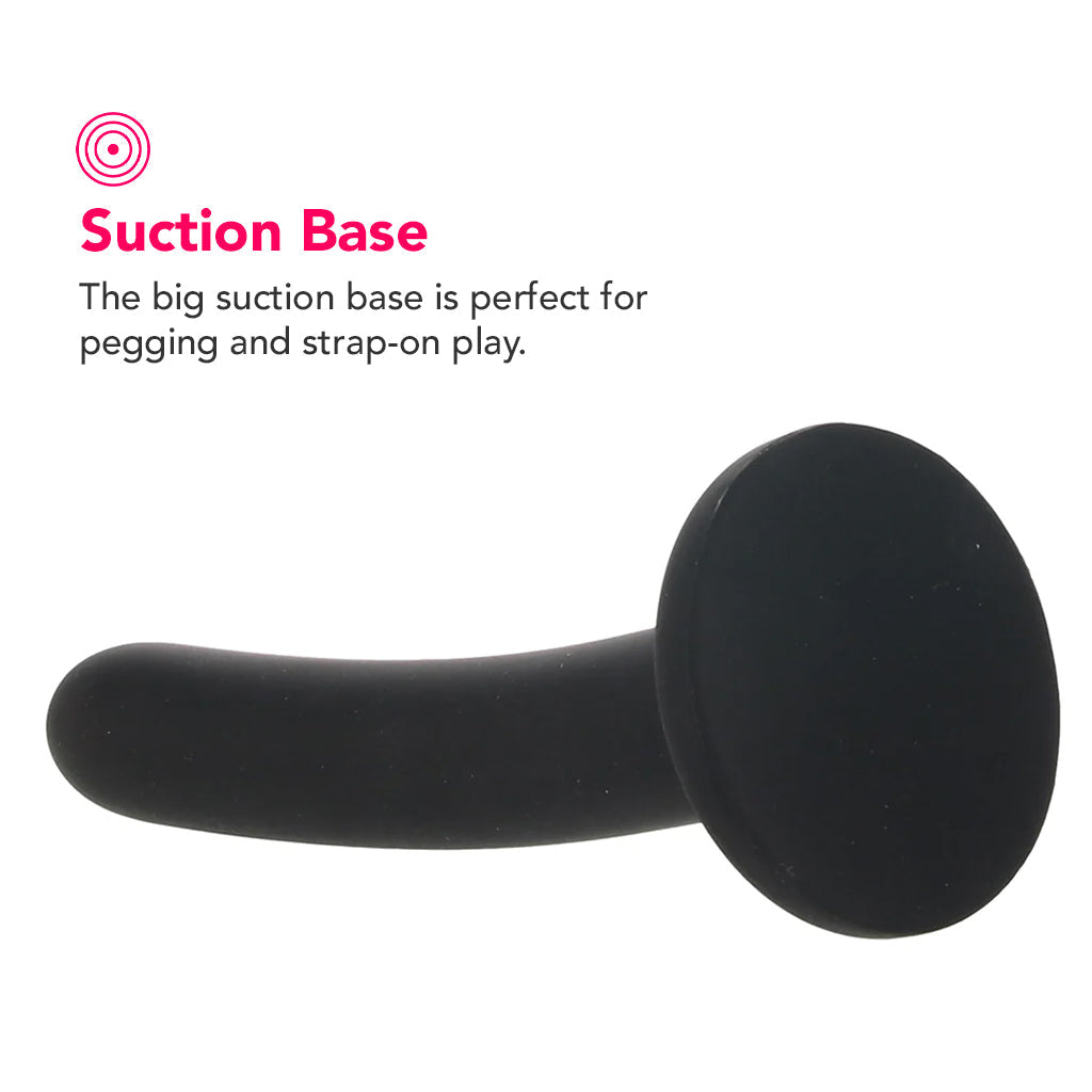 PinkCherry Premium 6 Inch Black Silicone Slim Anal Dildo Dildo Sex Toys > Anal Dildos - Tophatter Daily Deals