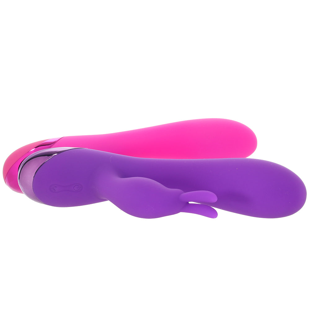 BOGO! Silicone Rabbit Vibes in Purple & Pink - Tophatter's Adult Sex Toys Online Vibrators > Rabbit Vibrators - Tophatter Daily Deals