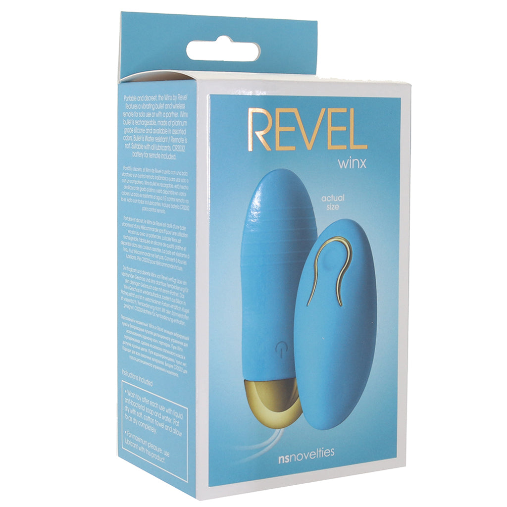 Revel Winx Remote Bullet Vibe in Blue - Tophatter's Adult Products Vibrators > Bullet and Egg Vibrators - Tophatter Daily Deals