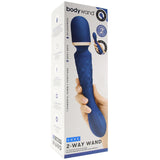 BodyWand Luxe 2-Way Wand in Blue Vibrators > Wands - Tophatter Daily Deals