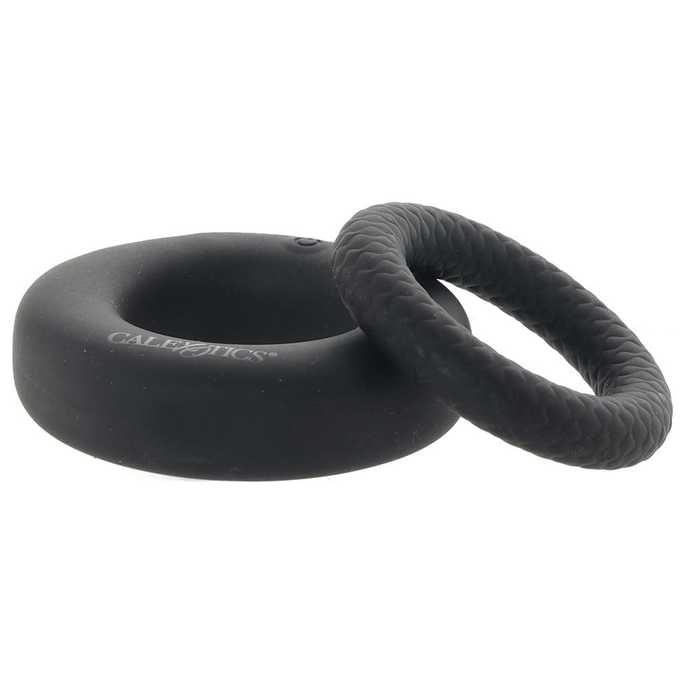 Link Up Optimum Vibrating Ring Set in Black - Tophatter's Adult Products Cock Rings - Tophatter Daily Deals