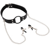 Open Mouth Gag with Nipple Clips Bondage and Fetish > Nipple Stimulators & Clamps - Tophatter Daily Deals