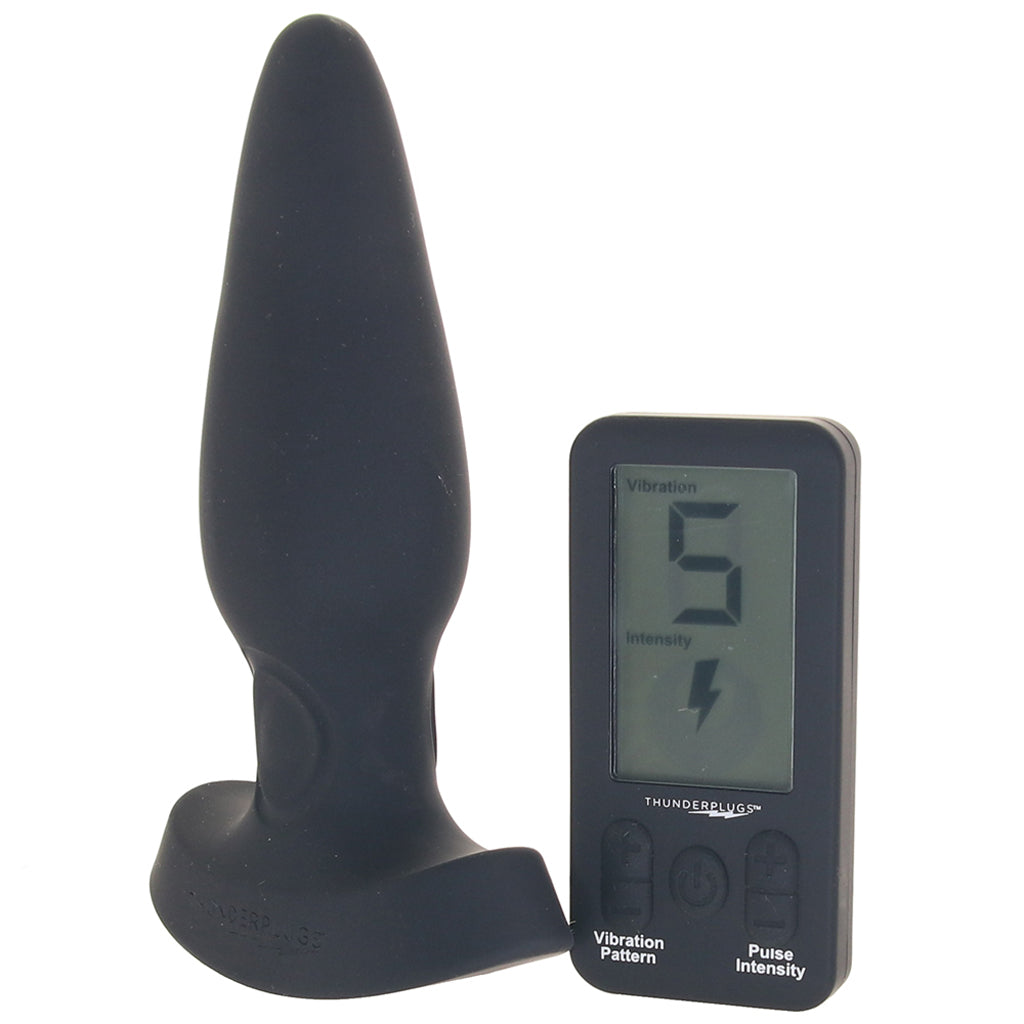 Thunder Plugs Pulsing & Vibrating Remote Plug - Tophatter's Vibrator Deals Online Anal Sex Toys > Butt Plugs - Tophatter Daily Deals