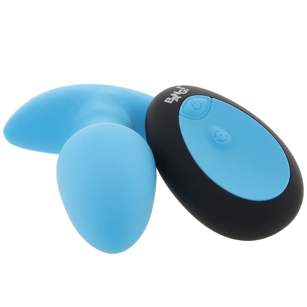 Bang! Thrusting & Vibrating Silicone Butt Plug in Blue Anal Sex Toys > Butt Plugs - Tophatter Daily Deals
