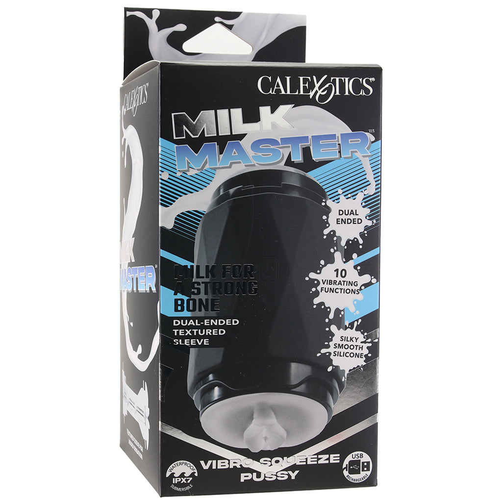 Milk Master Vibro Squeeze Pussy Stroker Male Masturbators > Vibrating - Tophatter Daily Deals