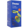 Dame Fin 2.0 Finger Vibe in Citrus Vibrators > Finger Vibrators - Tophatter Daily Deals
