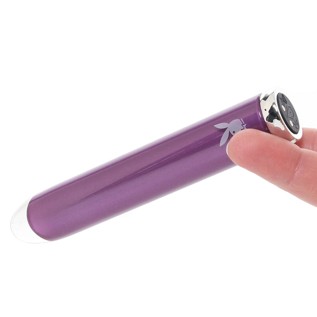 Playboy Amethyst Glass Vibe Vibrators > Bullet and Egg Vibrators - Tophatter Daily Deals