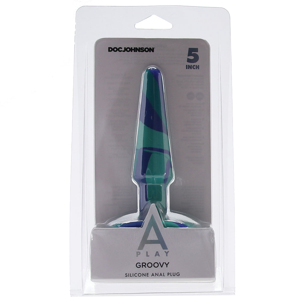 A-Play Groovy 5 Inch Anal Plug in Ocean Anal Sex Toys > Butt Plugs - Tophatter Daily Deals