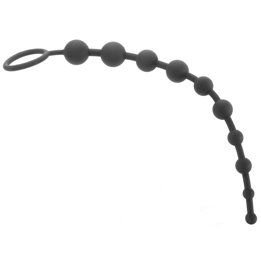 Anal Adventures Platinum Silicone Anal Beads - Tophatter's Adult Products Anal Sex Toys > Anal Beads - Tophatter Daily Deals