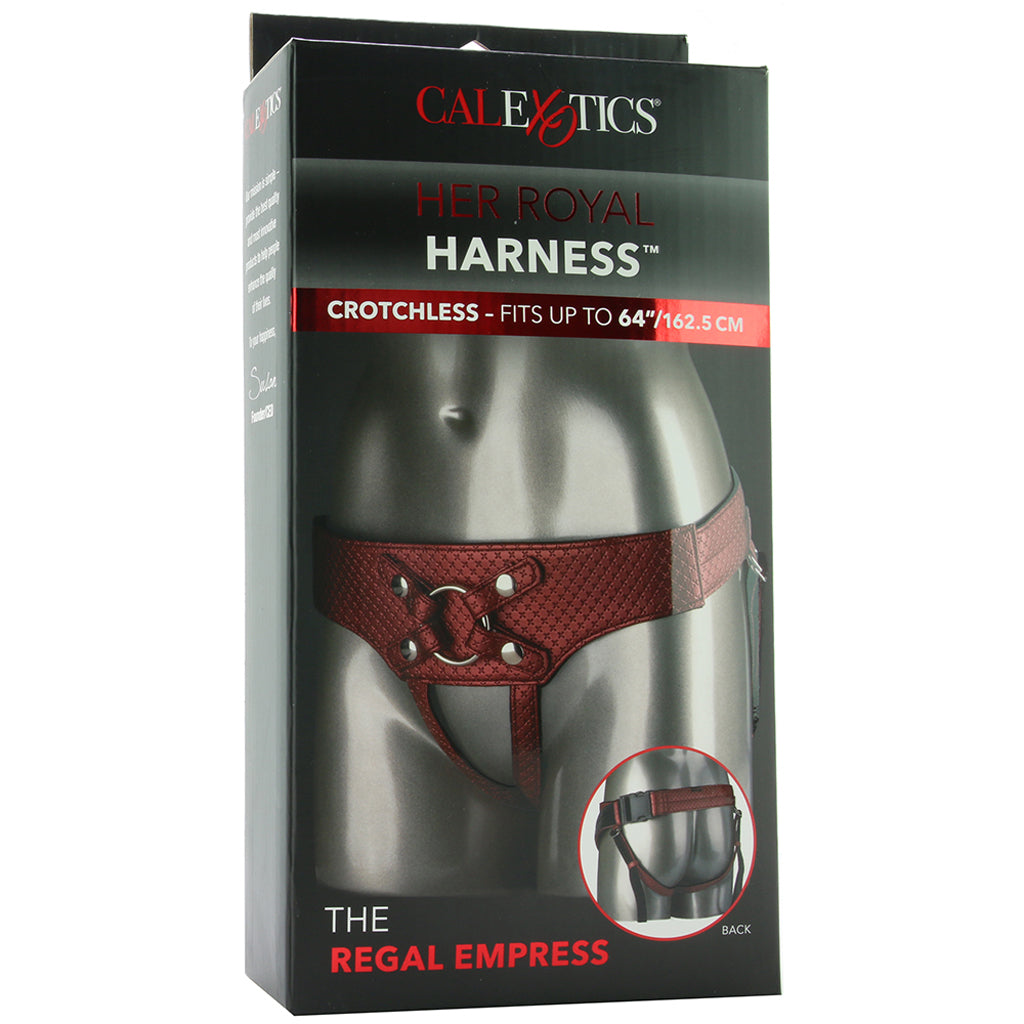 Her Royal Harness The Regal Empress in Red Dildo Sex Toys > Strap-On and Harnesses - Tophatter Daily Deals