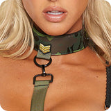 Ouch! Army Themed Collar with Leash Bondage and Fetish > Leashes and Collars - Tophatter Daily Deals