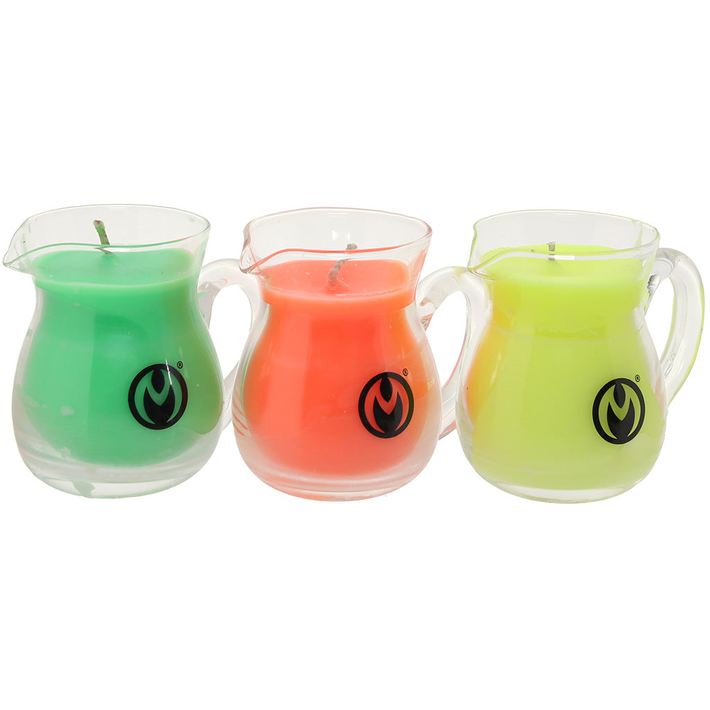 Master Series Glow Pour UV Drip Candle Set Bondage and Fetish > Tools & Accessories - Tophatter Daily Deals