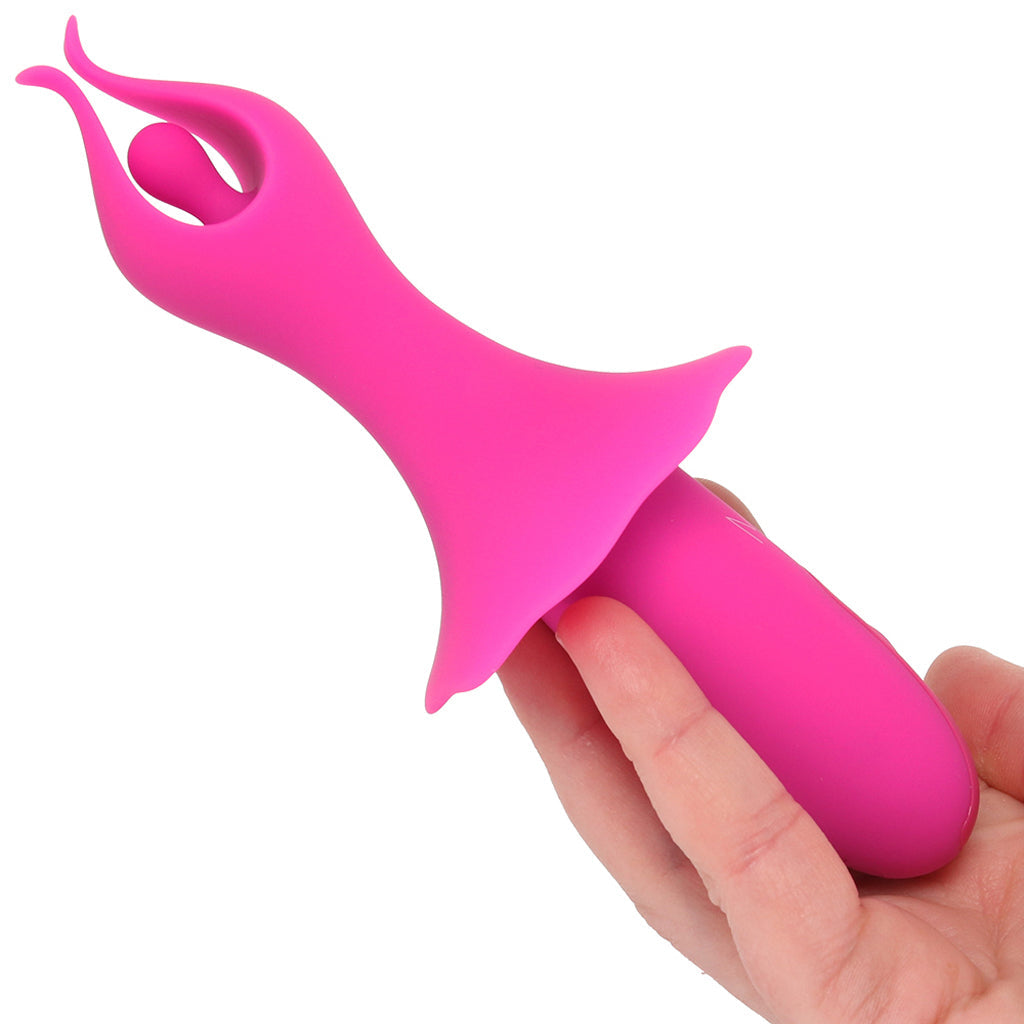 Sienna Fluttering Silicone Vibe in Pink - Tophatter's Vibrator Deals Online Vibrators > Clitoral Stimulators - Tophatter Daily Deals