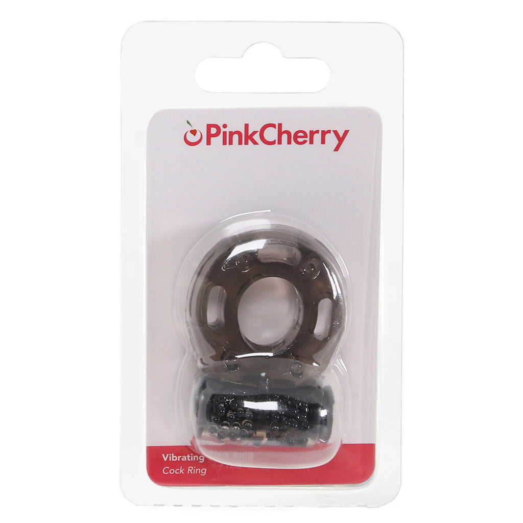 PinkCherry Vibrating Cock Ring in Smoke Cock Rings - Tophatter Daily Deals