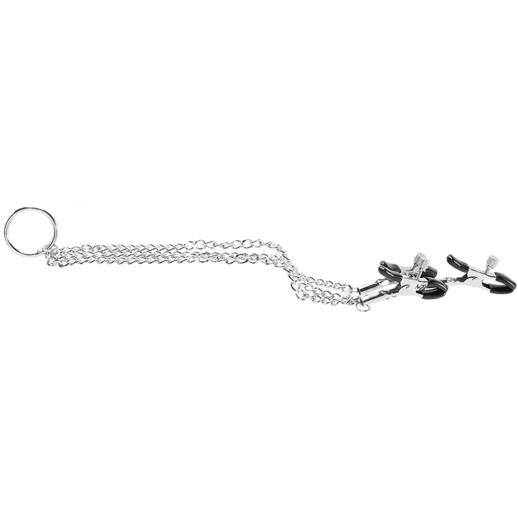 Adjustable Nipple to Clit Clamps Bondage and Fetish > Nipple Stimulators & Clamps - Tophatter Daily Deals