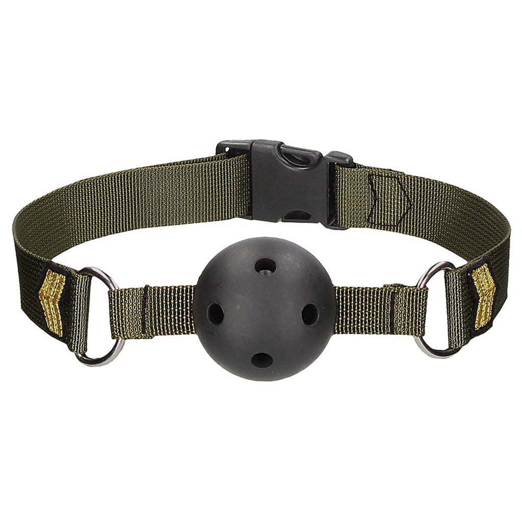 Ouch! Army Themed Breathable Ball Gag Bondage and Fetish > Ball Gags & Mouth Restraints - Tophatter Daily Deals