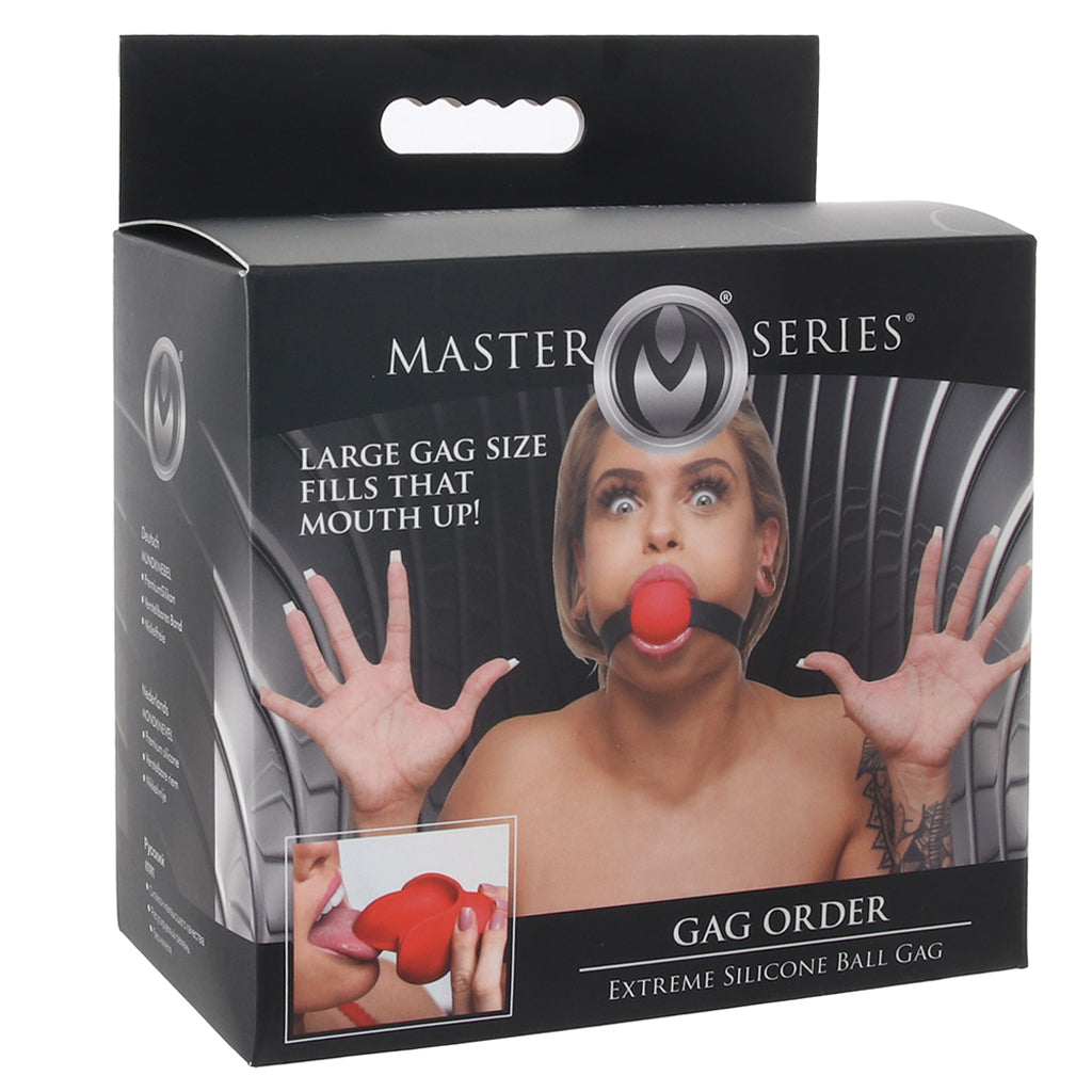 Master Series Gag Order Extreme Ball Gag Bondage and Fetish > Ball Gags & Mouth Restraints - Tophatter Daily Deals