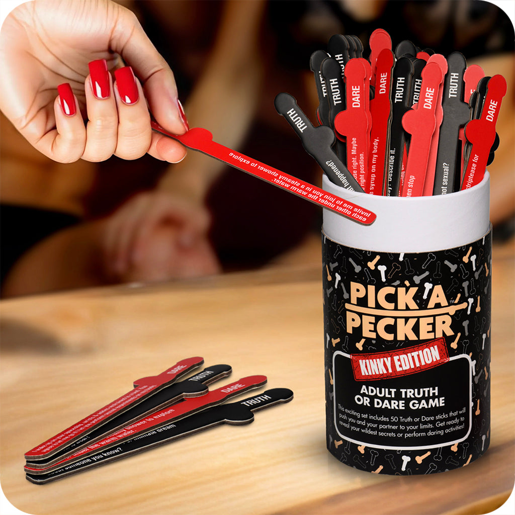 Pick-A-Pecker Kinky Edition Truth or Dare Game - Tophatter's Adult Sex Toys Online Sensual Love > Games - Tophatter Daily Deals