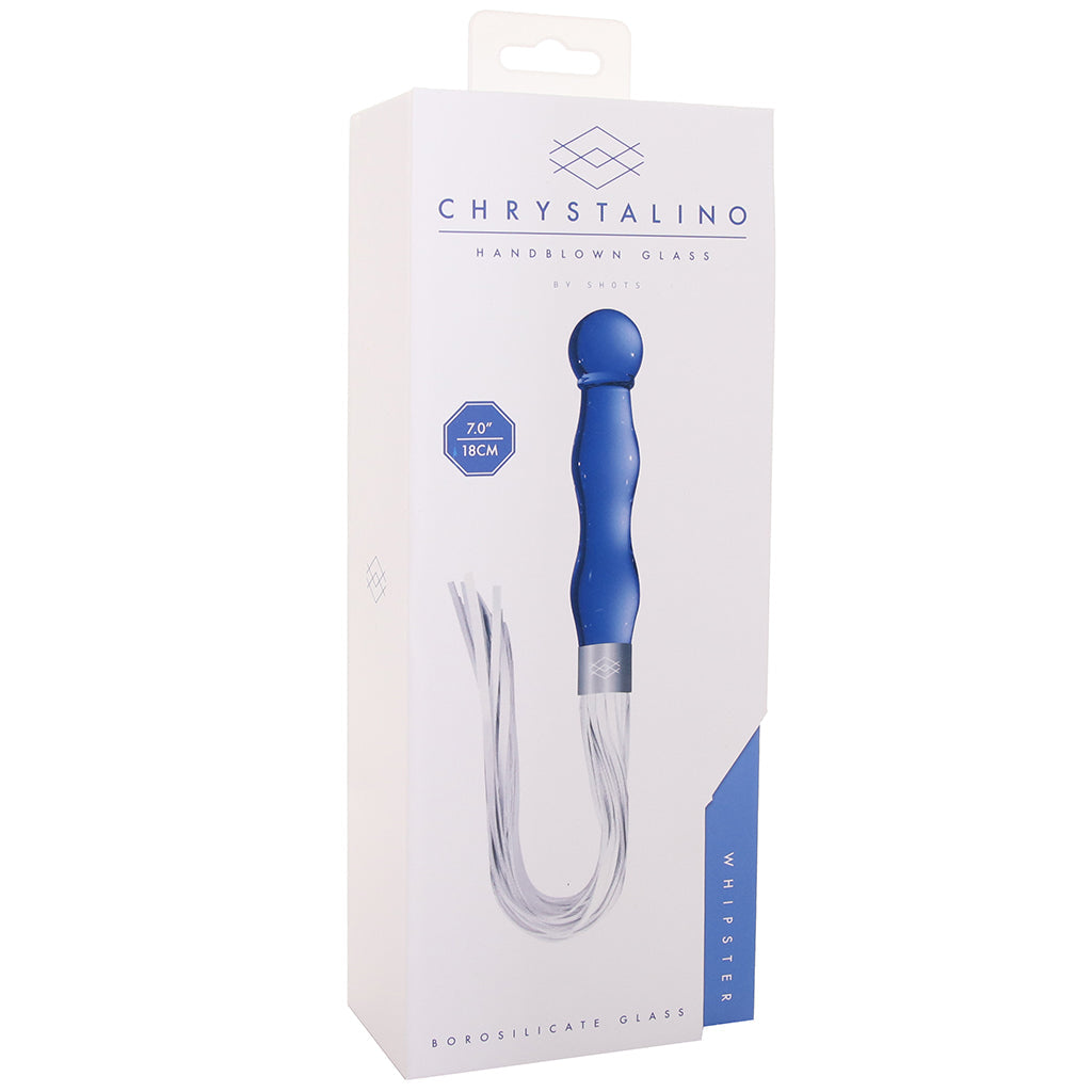 Chrystalino Whipster Glass Handled Flogger Bondage and Fetish > Whips and Crops - Tophatter Daily Deals