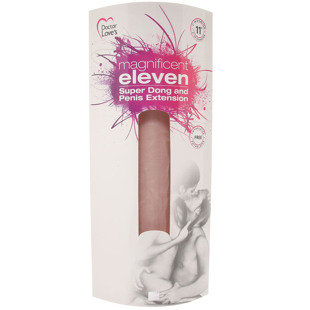 Magnificent Eleven Dildo & Extension in White - Tophatter's Adult Products Male Enhancement > Extenders and Sleeves - Tophatter Daily Deals