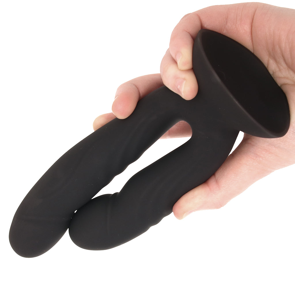 Inya Duet Vibrating Double Dildo in Black Vibrators > Double Penetration - Tophatter Daily Deals